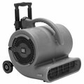 B-Air VP-50H Vent Grey 2-Speed Air Mover with Handle and Wheels - 1/2 hp 157BAVP50GYH